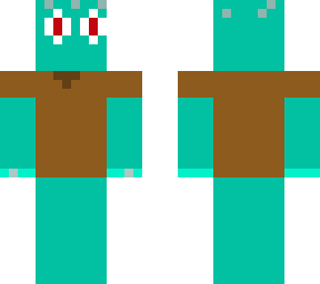 Bad Squidward Minecraft Skin