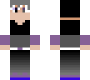 black white & violet themed boy