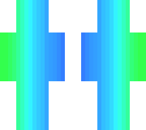 blue and green