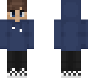 blue hoodie