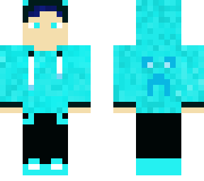blue hoodie boy