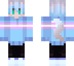 boy with blond to blue hair fade