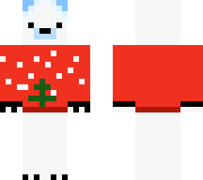 christmas polar bear