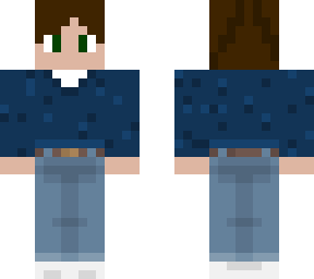 cute boy v-neck sweater navy blue