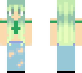 green & green || hair not mine!