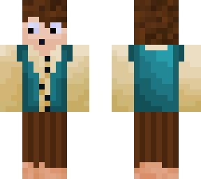 hobbit with teal jacket