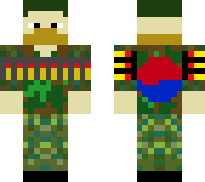 korean soldier ( with mask and shotgun bullets)