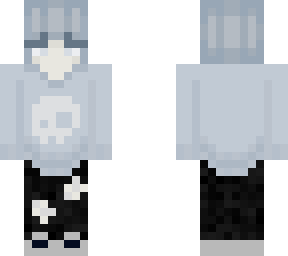 blue half ghost half human