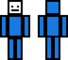 blue man