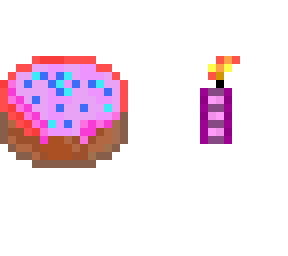 candle and cake