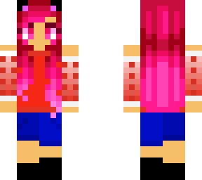 cute pink-red girl