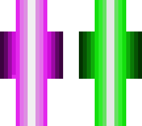fading pink + fading green