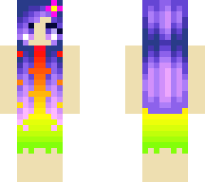 fading rainbow girl