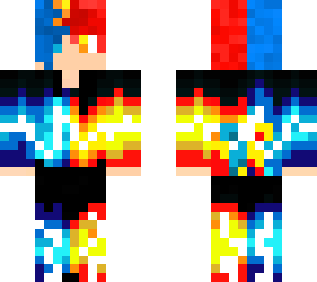 fire and ice boy (long hair version)
