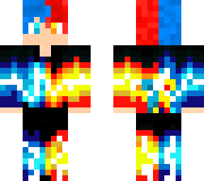 fire and ice boy (short hair version)