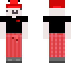 frog hat and pijamas (red)