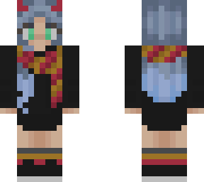 gryffindor girl blue hair