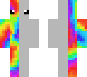 half n’ half rainbow and grey