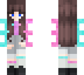 pink and teal-lily