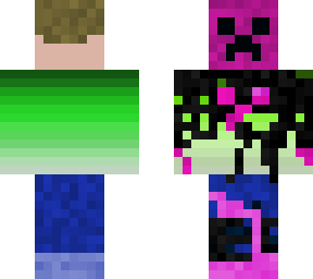 pink creeper taking over gaming boy