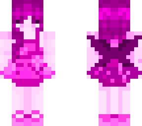 pink monochrome fairy