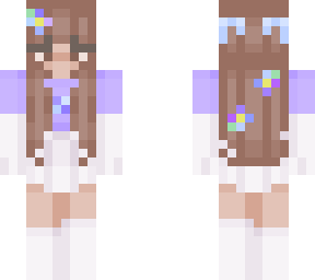 purple and white outfit