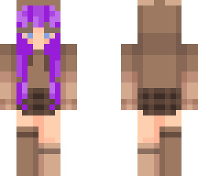 purple hair bear