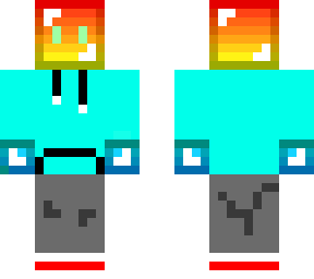 rainbow guy with blue hoodie