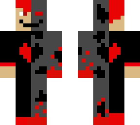 red black and grey cyborg