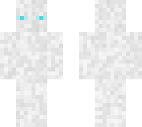 white enderman with blue eyes