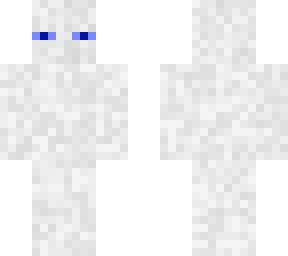 white enderman with dark blue eyes