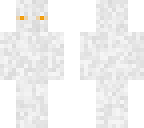 white enderman with orange eyes