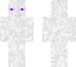 white enderman with purple eyes