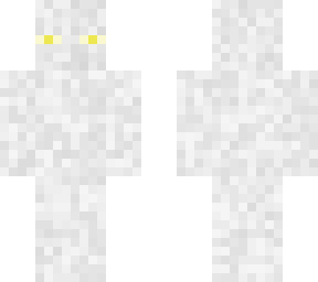 white enderman with yellow eyes