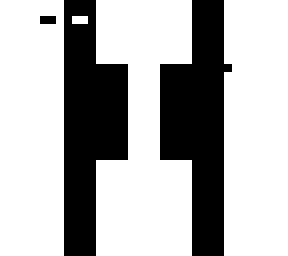 black and white
