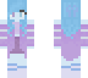 blue and purple girl