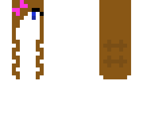 chocolate hair base with bow