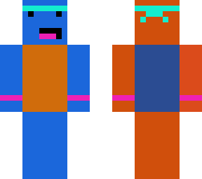 orange and blue guy