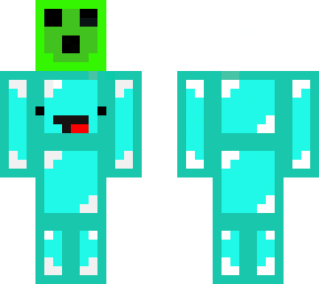 skeppy holding 1 sided slime