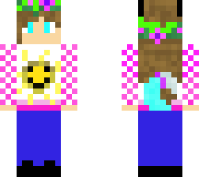 werewolf girl with pink plad shirt edit