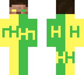 yellow & green herobrine