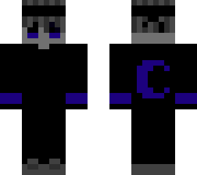 blue glitch with headband