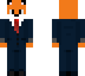 blue suit fox