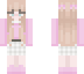 cute blond pink girl