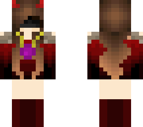 Demon girl with necklace | Minecraft Skin
