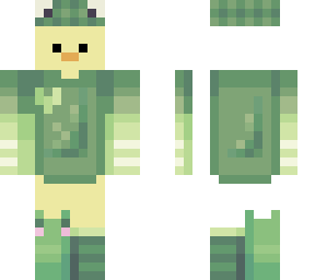 ducky with froggy costum