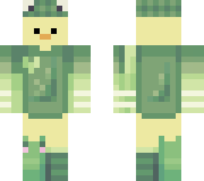 ducky with froggy costum