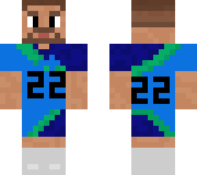 neymar jr with blue instead of yellow and the number 22