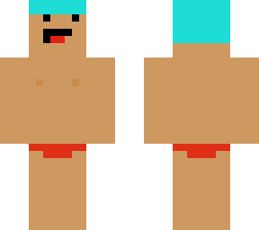 ol derby swimmer with blue hair!