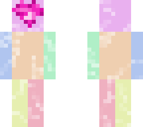 pastel heart face